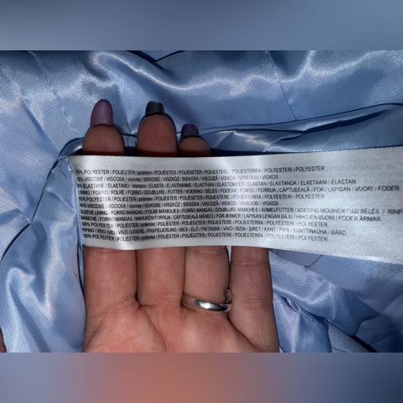 Mango Soft Blue Women's Blazer- Size 8 - Picture 12 of 12